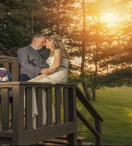 A scenic photo spot with trees in background